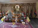 Im Tempel aus Kambodscha in Bodhgaya, Indien