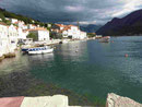 Das Städtchen Pedarst  in der Bucht von Kotor, Montenegro