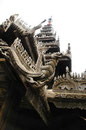 Das alte Yoke-Son Kloster mit Teakholz-Schnitzereien Myanmar (Burma)