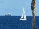 Segelschulschiff Christian Radich (Norwegen) vor Lanzarote