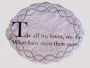 Love's Rite  -   Sonette von Shakespeare auf Tortenpapier, 1999