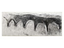 "Große Brücke", 2001, Zeichenkohle auf  Leinwand, 210 X 550 cm, Henning Bertram, WVNr. 397 (Datei Img1476-entzerrt.jpg)