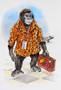 Illustration für das Buch "Mein Gorilla hat ne Villa im ZOO", 2016, Kunde: Berlin Story Verlag