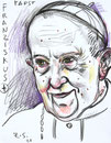 Papa Francisco, 8 1/2x 11 1/2  (22x29cm)