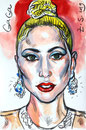 Lady GAGA, 9x14in (24x35cm)