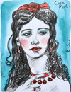 Kora,  8 1/2x 11 1/2  (22x29cm)