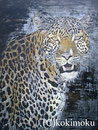 ヒョウ　BPStechnique+acrylic 730x545mm