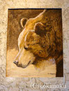 ヒグマ　BPStechnique+acrylic 310x240mm