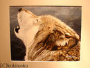 オオカミ　acrylic 320x410mm