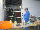 unser Bauteam im Einsatz