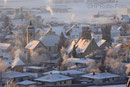 Morgenstimmung in Aasen im Januar 2009