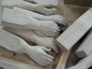 Mains de marionnettes à gaine