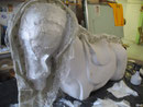 Moulage d'un cheval de place de jeux, 2016