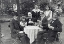Ausflug der Familie Friedrich Kühn Steinmetzstr. 7 zum Gartenrestaurant Funkenburg -  Fotografie 1914