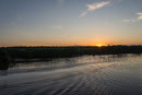 Sonnenuntergang auf dem Wolga-Ostseekanal