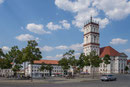 Neustrelitz - Marktplatz mit Stadtkirche