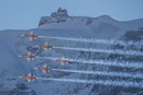 Die Patrouille Suisse vor dem Jungfraujoch
