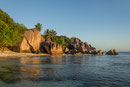 Strand Source d'Argent; Sonnenuntergang