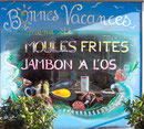 vitrine peinte promotion estivale Cafétéria