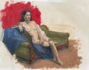 „Bianca“ Öl auf Malplatte, 35 x 40 cm, 2022
