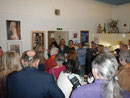 Eröffnung der Vernissage durch E.Ehweiner und Bezirksvorsteher-Stv