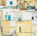 Favignana Aquarell 40x40cm 2020