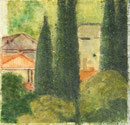  Landschaft bei Arco Aquarell 31x31xm 2020
