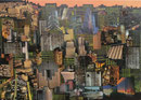 Metropolis, Collage-Mischtechnik,50x70,2015