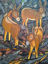 Wildesel,Collage-Mischtechnik,50x40,2013