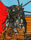 Taurus,Collage-Mischtechnik,50x40,2013