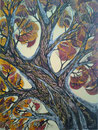 Zwillings-Baum links,Collage-Mischtechnik,100x70,2012(verkauft)