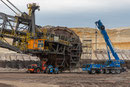 "Zahnloses" Schaufelrad (Durchmesser 17 m, 18 Schaufeln à 6.3 m3) des Schaufelradbaggers SRs 6300-1519