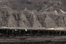 Das Förderband auf der Grubensohle fördert rund 90'000 t Braunkohle pro Tag oder 20 Mio. t/a zum Bahnverlad für das Kraftwerk "Schwarze Pumpe" und die Brikettfabrik (Union Briketts und Wirbelschichtkohle)