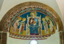 San Giovanni in Venere, cripta. Cristo in trono fra i santi Giovanni evangelista, Giovanni Battista, Pietro e Paolo.