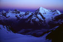 Weisshorn 4505 m im Morgengrauen