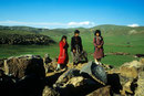 Nomaden-Kinder mit Ararat in der Ferne