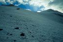 Aufstieg zum Gipfel  5165 m auf dem Gipfeleisfeld