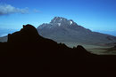 Blick von der Kibo Hütte zum Mawenzi  5148 m