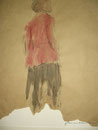16 - Partir, encres sur kraft   50x65