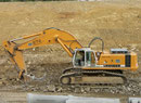 Liebherr R974B von Meister. Aufgenommen im September 2004 bei Schweinfurt