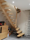 escalier frêne limon central 