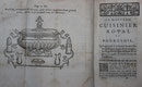 MASSIALOT, François Le cuisinier royal et bourgeois, ou cuisinier moderne. Kupfertafel.1742