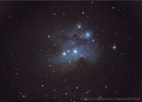 NGC1977 - "Running Man" im Sternbild Orion am 12.02.2009 (Überarbeitung), Celestron C9.25 (CG-5GT) mit Focalreducer, Canon EOS 450D im Primärfokus, 1.480 mm, f/6.3, 10x60sec, ISO 1600 ohne Guiding