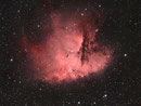 Pacman-Nebel (NGC 281) im Sternbild Kassiopeia, 140mm TEC, WS240GT, TS 2,5"-Flattener, Atik 383+, Ha-RGB