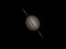 Saturn am 17.03.2009, Celestron C9.25 auf CG5-GT, DMK 21AU04.AS, 2x Barlowlinse, Luminanz (Rotfilter: 1/60 sec): 150 aus 5000 Bilder (640x480), RGB (1/15 sec): 3 x 60 aus 2000 Bilder (640x480), R-RGB-Komposit
