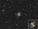Kleiner Hantelnebel (M76) im Sternbild Perseus am 11.10.2012, Celestron C9.25 auf WS240GT, Atik 383L+, 12x1200sec (L) + RGB