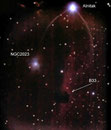 Pferdekopfnebel (B33) in IC434 mit NGC2023 und Alnitak im Sternbild Orion am 14.02.2009, Celestron C9.25 (CG-5GT) mit Focalreducer, Canon EOS 450D im Primärfokus, 1.480 mm, f/6.3, 10x30sec + 5x120sec, ISO 1600 ohne Guiding