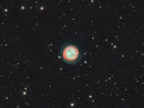Ausschnitt: "Eulennebel" (M97) im Sternbild Großer Bär, TEC140 auf WS240GT, Atik 383L+, Baader L-Filter, Baader Ha 7nm, Baader OIII 8,5nm; L-RGB+Ha+OIII