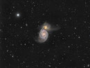 Strudelgalaxie (M51) im Sternbild Canes Venatici, TEC140mm, Atik 383L+, TS 2,5"-Flattener, 27x1200sec