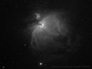 "Großer Orionnebel" (M42) Sternbild Orion am 26.01.2010, InED70 auf Celestron CGEM, Canon EOS 450Da,F=420mm, f/6.3, 20x3min (H-alpha)+20x2min (H-alpha)+30x60sec (IDAS-LP2)+30x30sec (IDAS-LP2) bei ISO 800, Luminanz